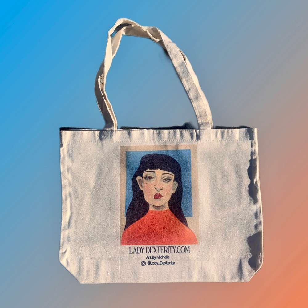 Lady Dexterity Art Tote Bag
